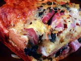 Ham, Swiss, and Kale Strata