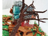 Our “Tornado Smashed” Gingerbread House