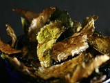 Roasted Beet Green Chips