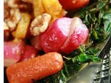 Roasted Radish Salad with Maple Dijon Vinagrette