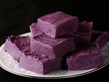 Ube White Chocolate Fudge