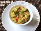 Aloo or potato kurma recipe – how to make alu or aloo kurma recipe – side dish for rotis/chapathis