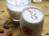 Badam milk recipe – How to make badam/almond milk recipe – healthy beverages