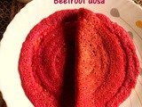 Beetroot dosa recipe – how to make beetroot dosa recipe – healthy breakfast recipes