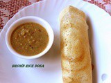 Brown rice dosa recipe