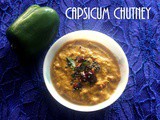 Capsicum chutney recipe – How to make capsicum chutney recipe – side dish for idlis and dosas