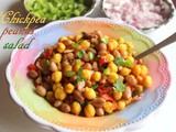 Chickpea peanut salad recipe – How to make chana moongphali salad recipe – salad recipes