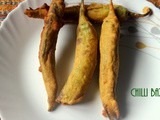 Chilli bajji or mirchi bajji recipe – how to make mirchi bajji recipe