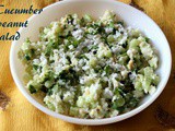 Cucumber peanut salad recipe – How to make cucumber peanut salad or khamang kakdi salad recipe – salad recipes