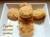Eggless coconut cookies recipe – How to make coconut cookies recipe (Indian style)