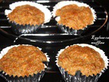 Eggless whole wheat carrot muffins recipe