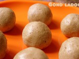 Gond or gaund ke ladoo (edible gum ladoo) (with wheat flour) recipe – healthy winter sweet recipes