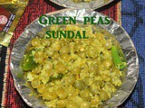 Green peas sundal (pattani sundal) recipe – How to make green peas sundal recipe – Navratri recipes