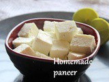 Homemade paneer recipe – How to make soft paneer at home