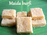 Maida burfi recipe – How to make maida burfi/barfi recipe – Diwali recipes