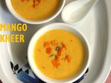 Mango kheer recipe – how to make mango rice kheer or mango payasam recipe | Indian desserts | Mango recipes