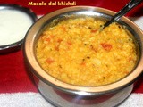 Masala dal khichdi (with rice and moong dal) recipe