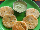 Mini Vegetable Uthapam – How to make mini veg uthapam recipe – breakfast recipes