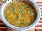 Palak chana dal recipe – How to make spinach chana dal – Dal recipes