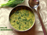 Palak moongdal recipe (Dal palak) – How to make dal palak or spinach dal (with coconut) – Palak recipes