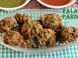Palak pakora recipe – How to make palak pakora/pakoda recipe – spinach fritters recipe