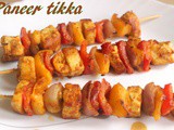 Paneer tikka recipe – How to make paneer tikka dry recipe – paneer tikka on tawa