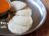Poha idli recipe – how to make soft poha idli recipe – healthy breakfast recipes