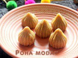 Poha modak recipe – How to make poha/flattened rice modak recipe – Ganesh Chaturthi recipes