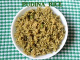 Pudina rice – How to make pudina rice or mint flavoured rice or mint pulao recipe – Indian rice recipes