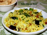 Raw Mango Rice or Mavinakaya chitranna recipe