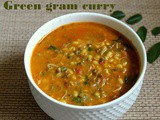 Sprouted green gram curry (sprouted moong dal) recipe – How to make green gram dal recipe – dal recipes