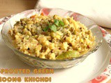 Sprouted green moong khichdi recipe – How to make sprout green moong khichdi recipe – healthy recipes