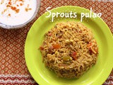 Sprouts pulao recipe – how to make healthy green moong sprouts pulao recipe – healthy recipes