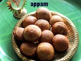Sweet rava appam recipe – How to make semolina jaggery appam recipe – Krishna Jayanthi recipes
