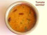 Tomato sambar recipe – How to make tomato or thakkali sambar recipe – tomato sambar for idli and dosa