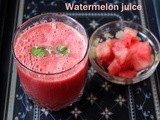 Watermelon juice recipe – how to make watermelon juice recipe – summer recipes