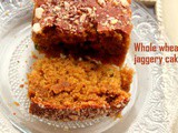 Whole wheat with jaggery cake recipe – eggless cake recipes