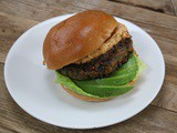 Spicy Sweet Potato & Black Bean Burgers with Avocado