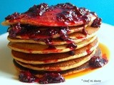 Blueberry Pancakes with Blackberry Sauce