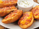 Cheddar cheese stuffed potatoes