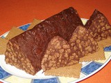 Chocolate log with espresso coffee (Mosaiko)