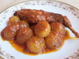 Greek rabbit stifado (Rabbit stew)