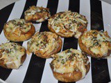 Mozzarella stuffed mushrooms