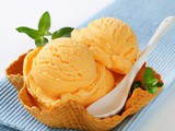 Orange ice cream