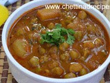 Fresh Chickpeas with Potato Gravy Recipe