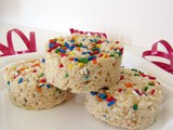 Cake Batter Rice Krispie Treats