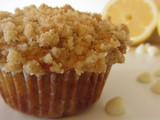 White Chocolate Lemon Streusel Muffins