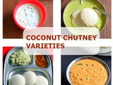 15 Coconut Chutney Recipes – Coconut Chutney Varieties For Idli, Dosa