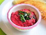 Beetroot Chutney – Beetroot Chutney With Coconut For Dosa, Idli