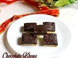 Chocolate khoya burfi recipe-diwali sweets recipes